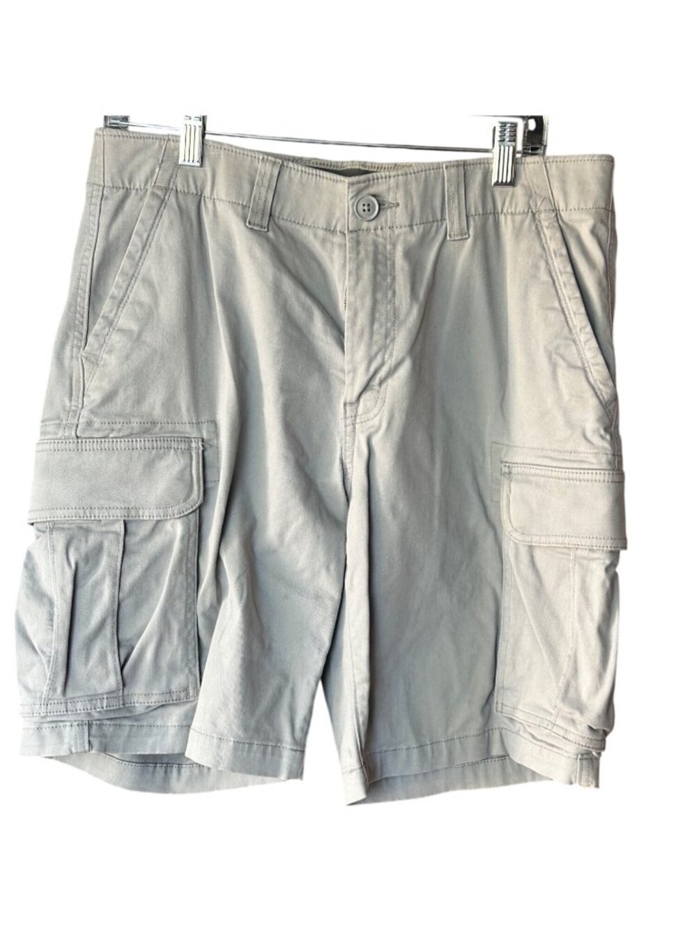 Sonoma Flex Mens Khaki Cargo Shorts Multiple Pockets Lightweight Casual Style